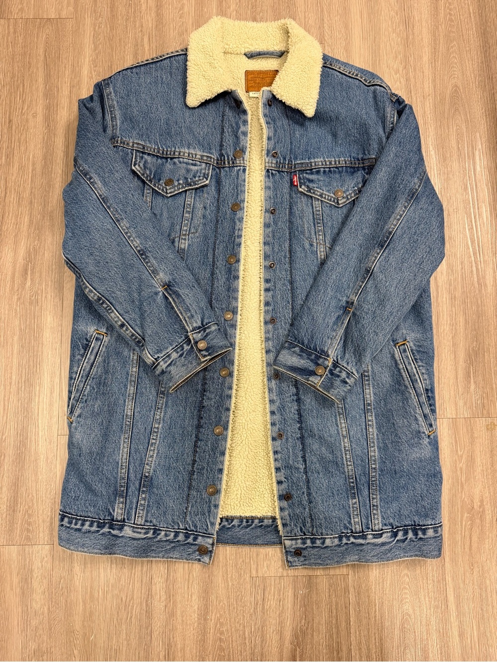 Levi's Sherpa-Lined Denim Jacket Coat